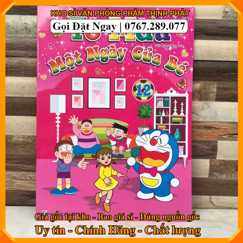 [HCM]Vở tô màu doremon - doraemon [HÌNH THẬT+VIDEO]