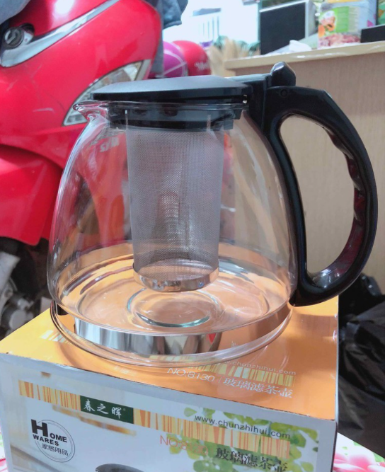 [HCM]Bình Lọc Trà Thủy Tinh 1300ml Sang Trọng - Model 8130