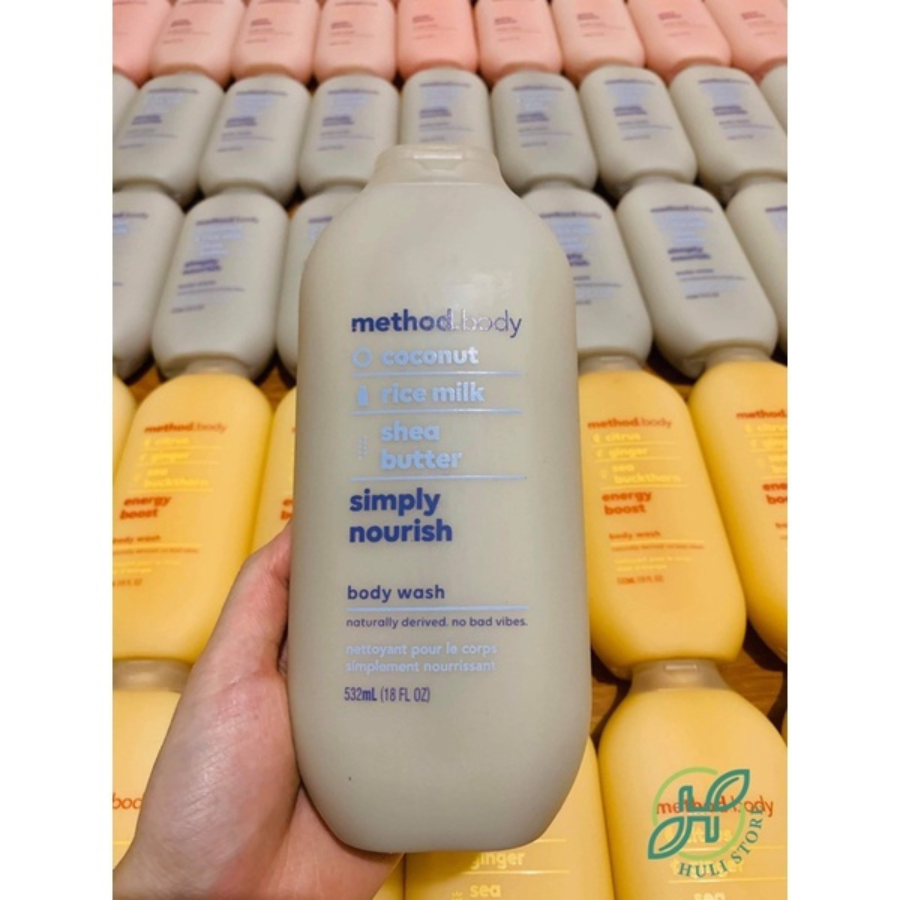 [BILL ÚC HÀNG AIR] SỮA TẮM MÙI THƠM TỰ NHIÊN METHOD BODY ÚC 532ml