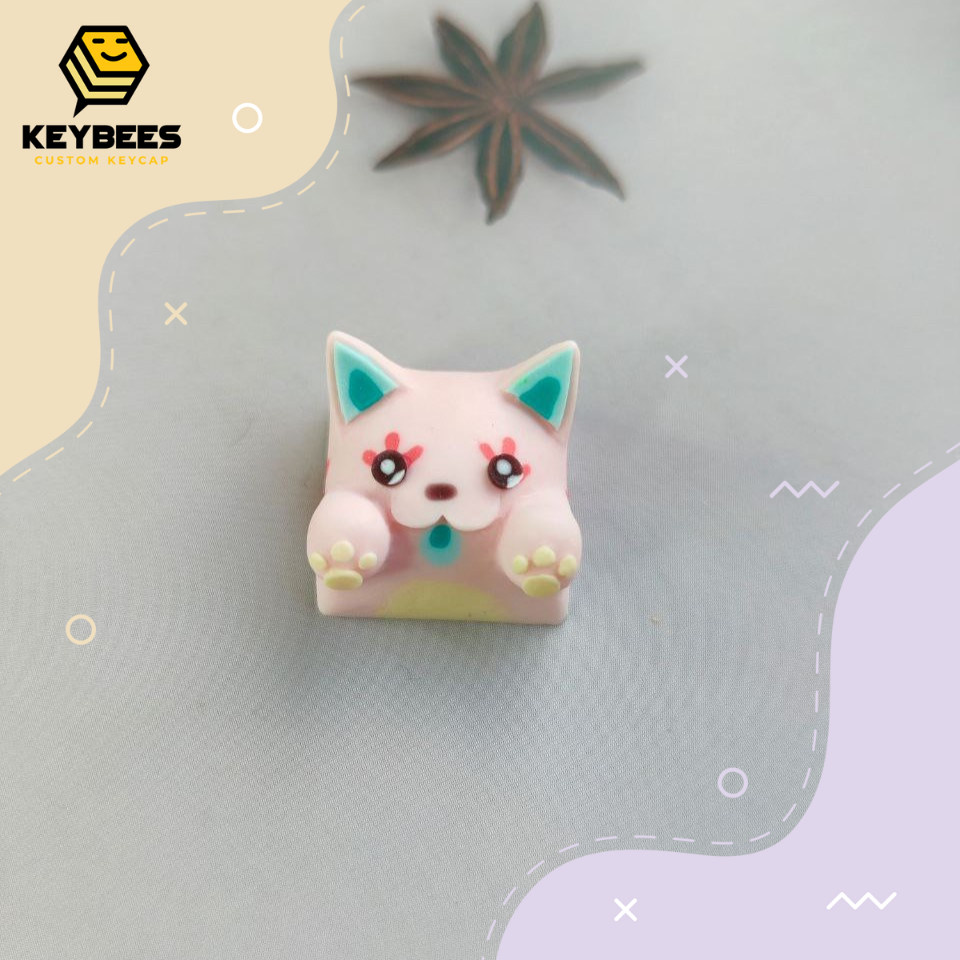 Artisan Keycap - Nút bàn phím cơ resin handmade Bongo Cat V2 (Nhiều Mẫu)
