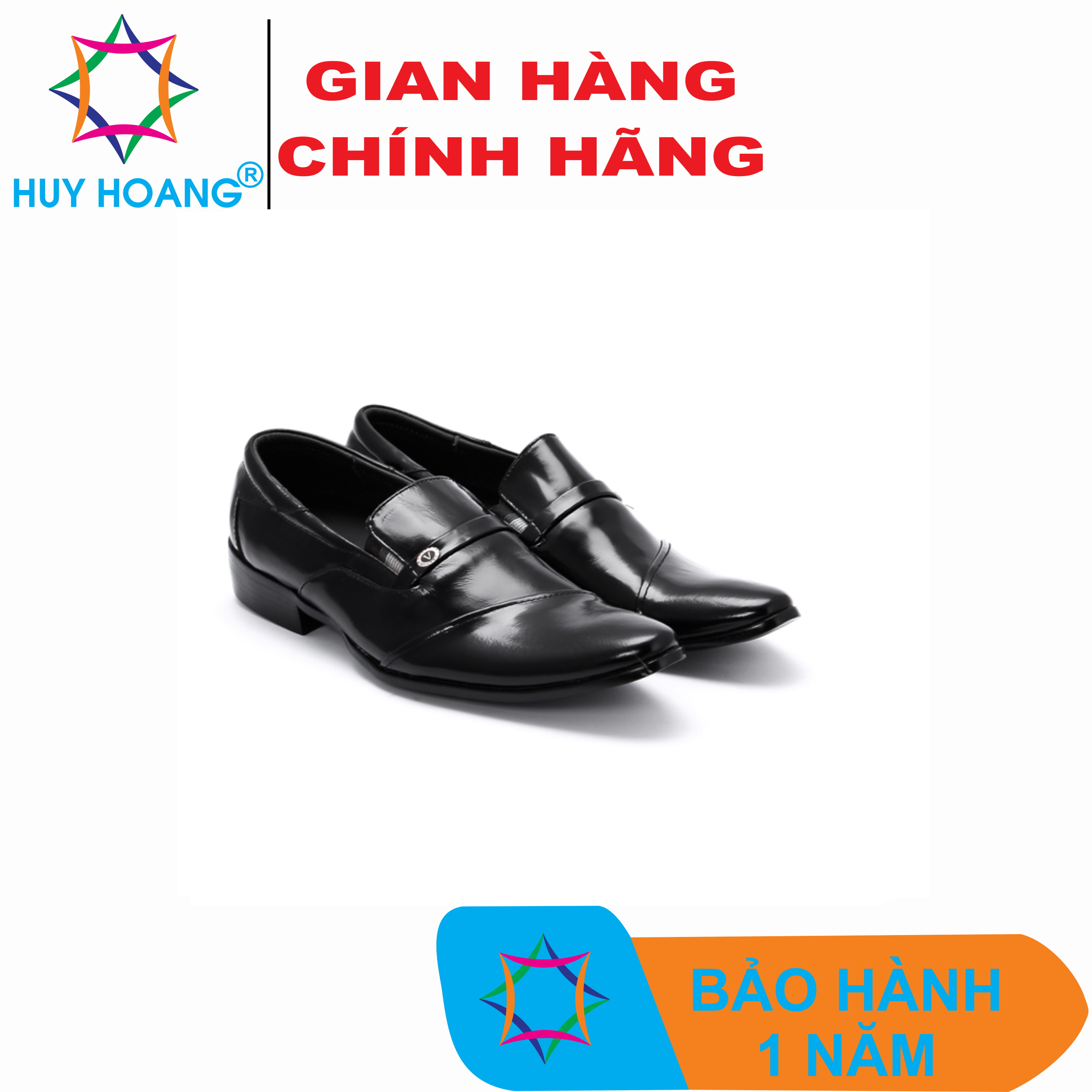 Giày tây nam da bò màu đen TH7106