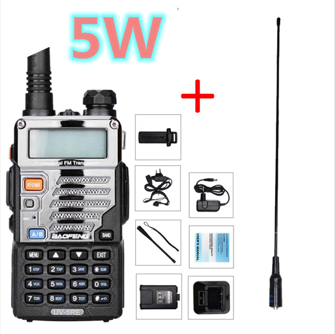 Baofeng UV5RE voor politie Máy quét đài phát thanh băng tần kép CB ham thu phát vô tuyến UHF