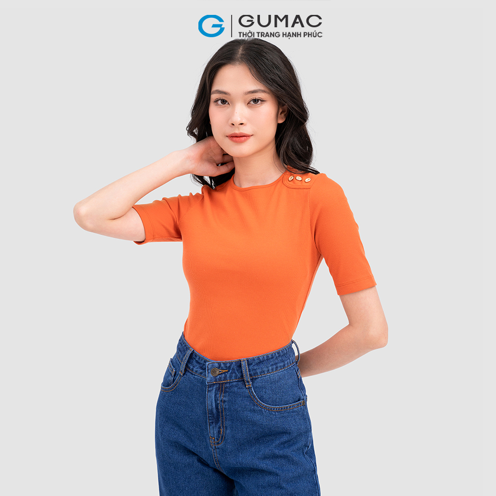 [SALE SỐC] Áo thun kiểu nút vai thời trang GUMAC ATC11065