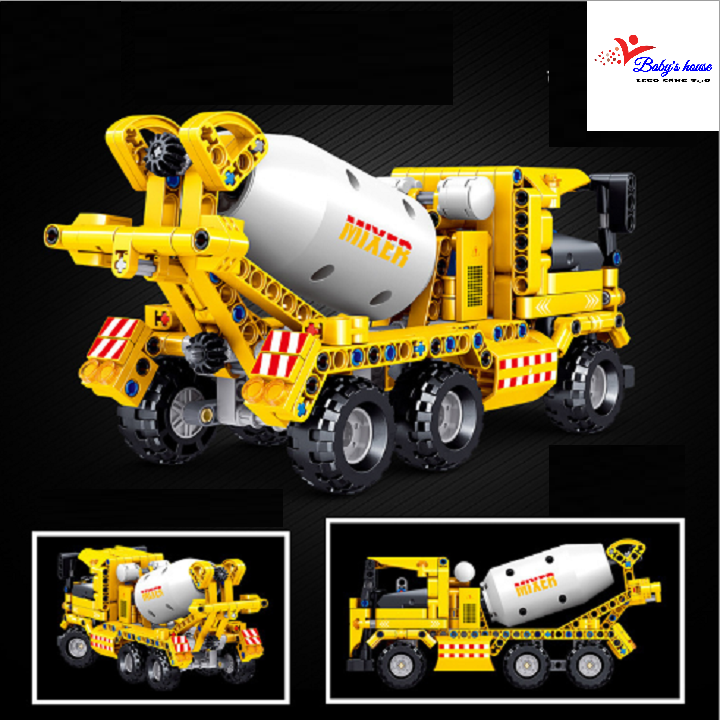 Bộ đồ chơi lắp ráp Technic xe trộn bê tông 0439