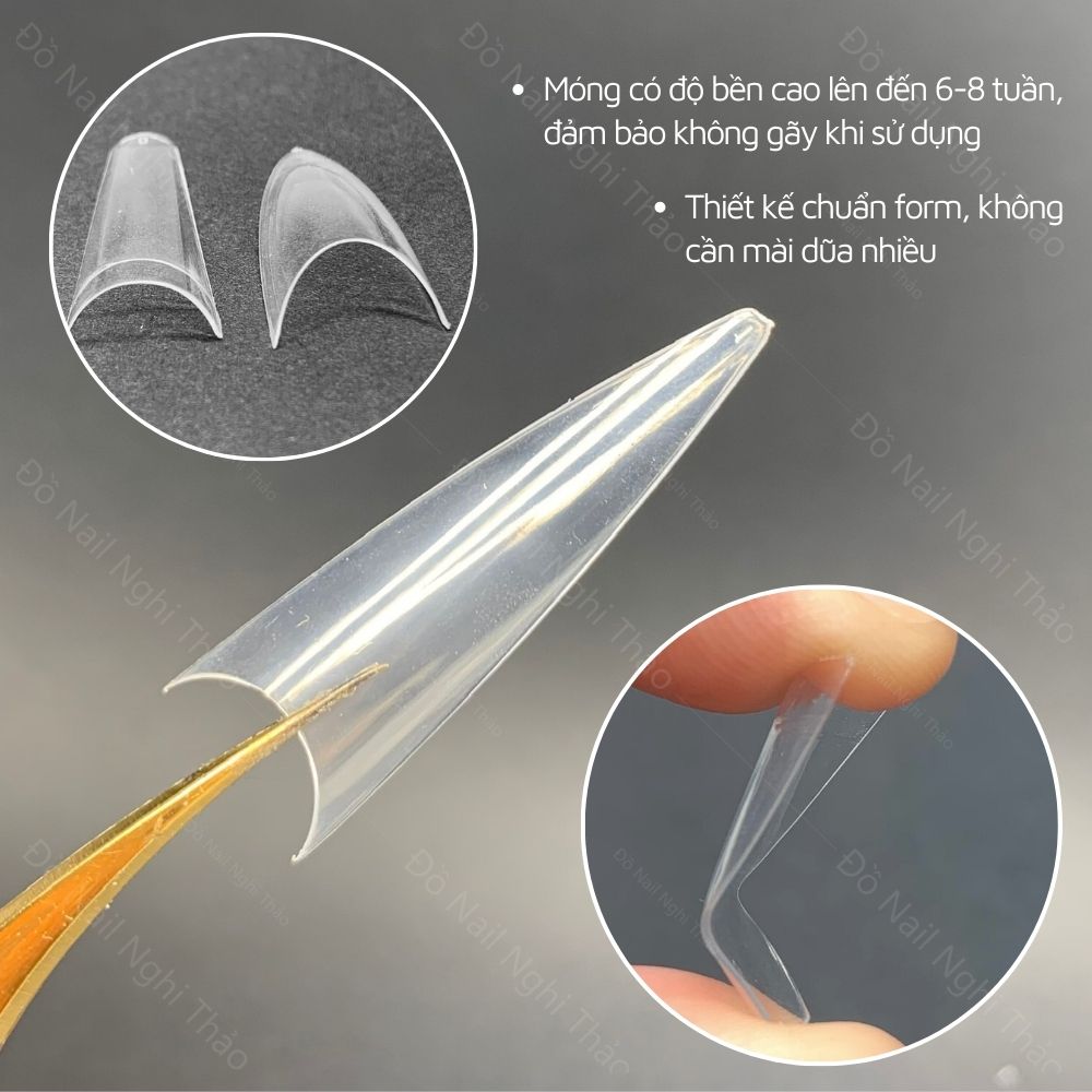 Móng tip nối đủ size JELIVA hộp 500 móng