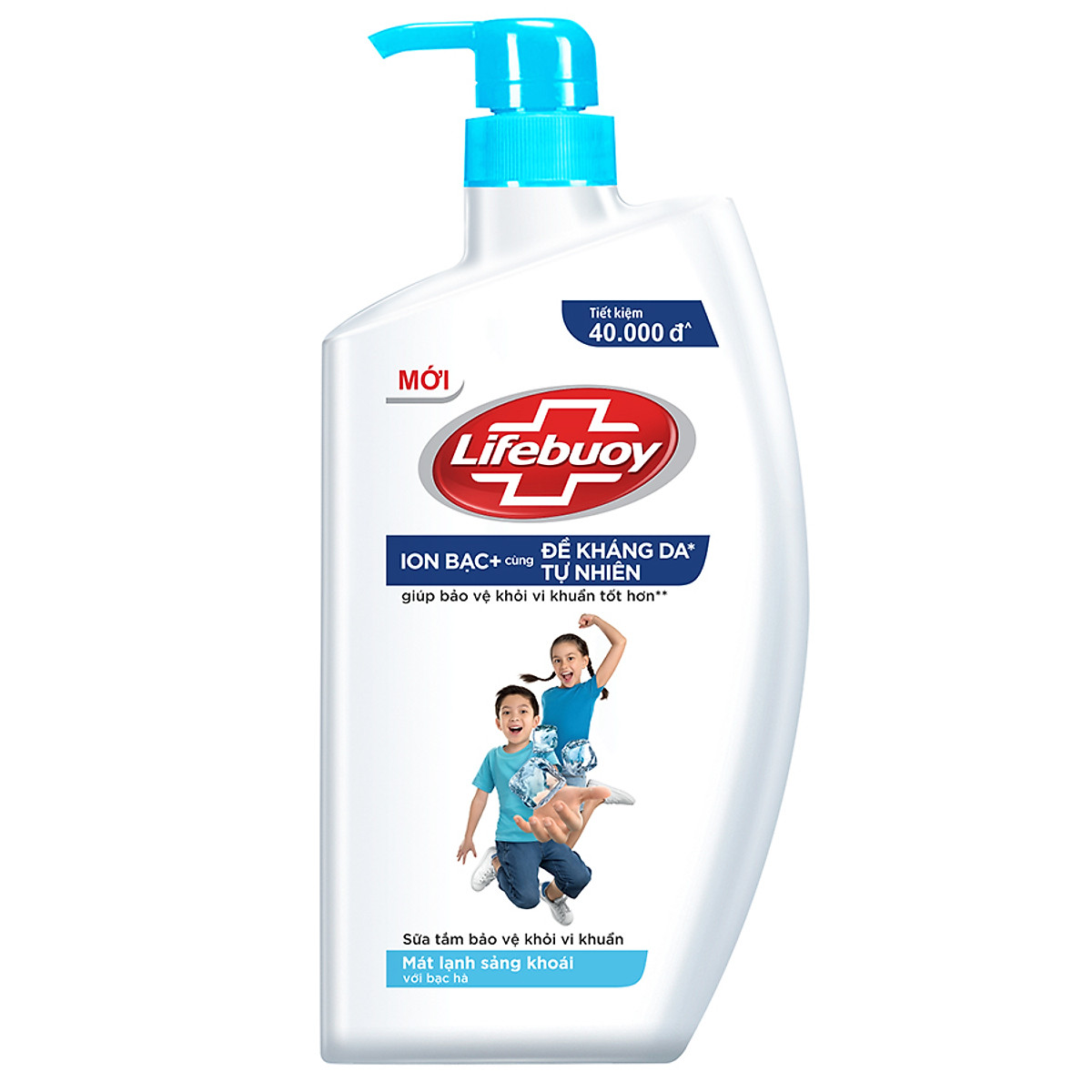 [HCM]( Xanh nhạt ) Sữa tắm Lifebuoy mát lạnh sảng khoái 850gr