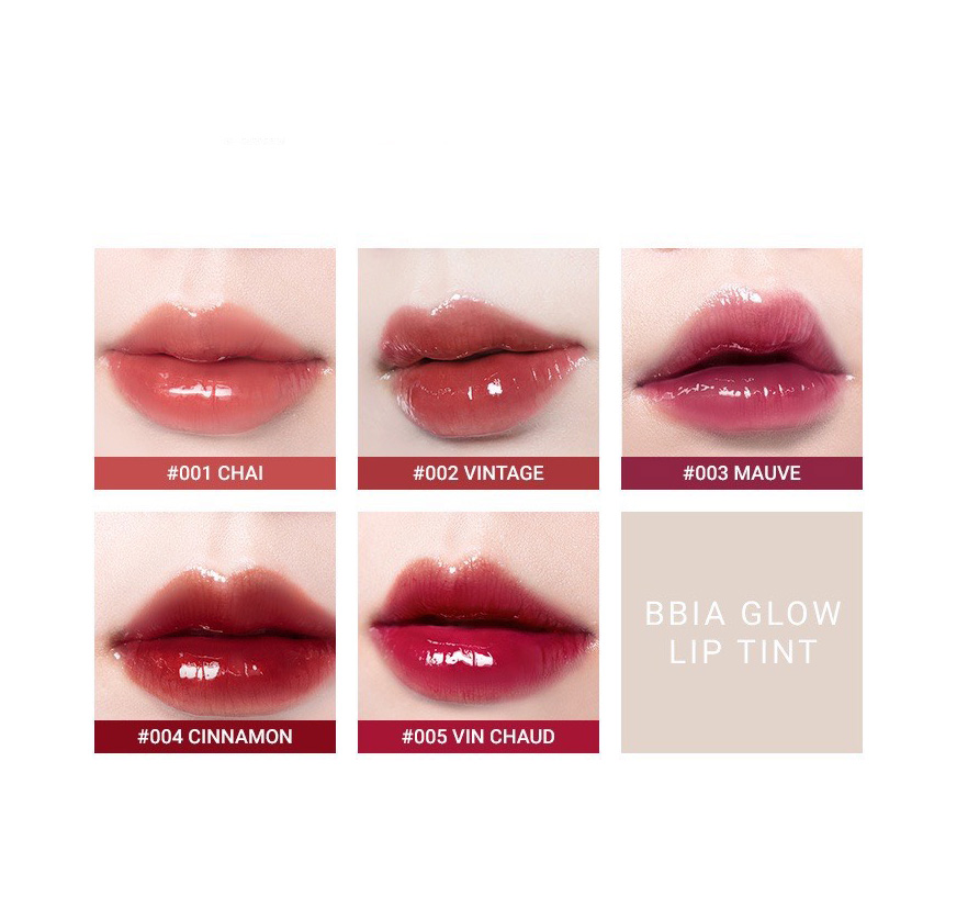 [6-11/12 VOUCHER GIẢM 8%]Son Tint Bóng Bbia Glow Lip Tint (5 Màu) 3.2g