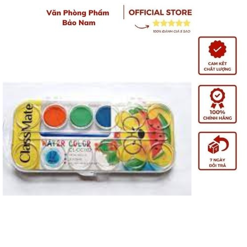Màu nước 12 màu dạng nén, dạng bánh classmate cl-cc102