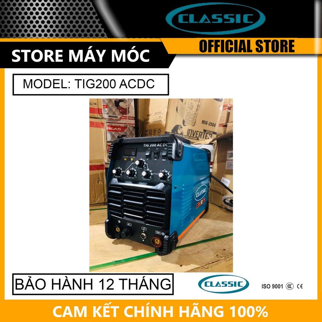 Máy hàn tig classic tig200 ac-dc - hàng chính hãng