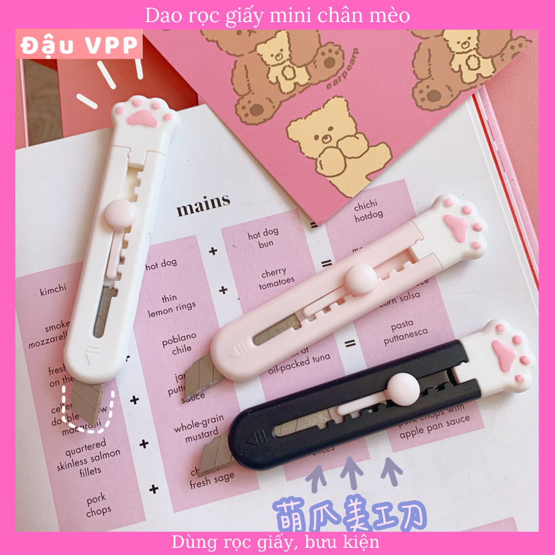 Dao dọc giấy mini, chân mèo