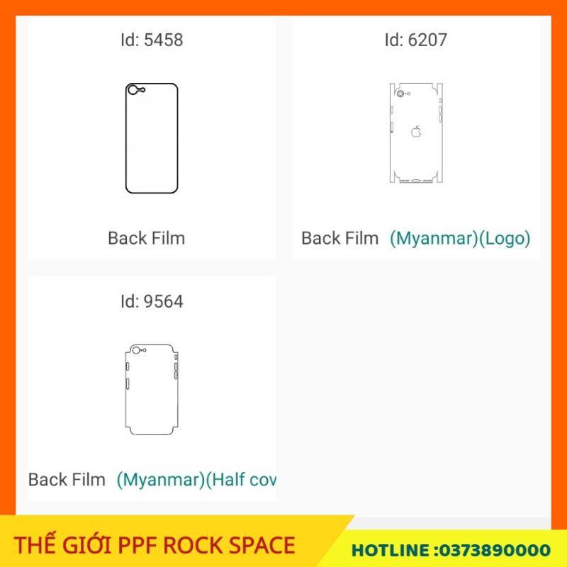 Dán màn hình PPF Apple iPhone SE 2020 ( Có Mặt trước, Mặt Sau, Full bộ theo lựa chọn) Rock Space