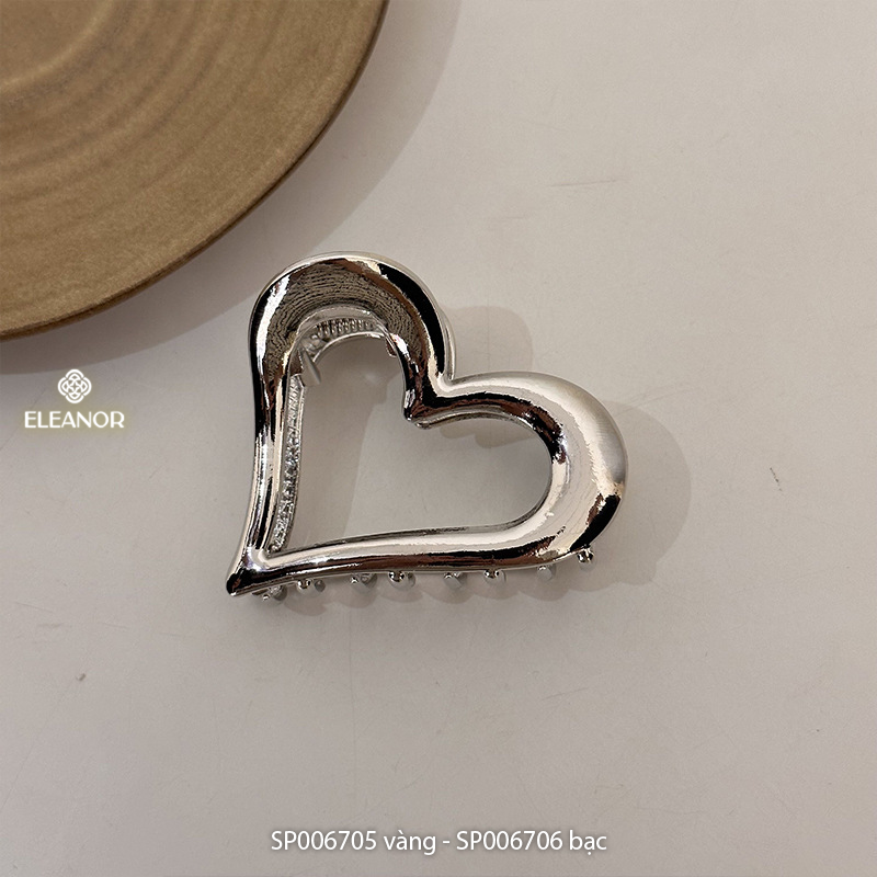 Kẹp tóc nữ càng cua Eleanor Accessories kẹp tóc hình trái tim phong cách Hàn Quốc phụ kiện tóc 6705