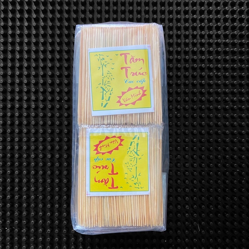 Lốc 10 gói tăm trúc xỉa răng 6.5cm chất lượng