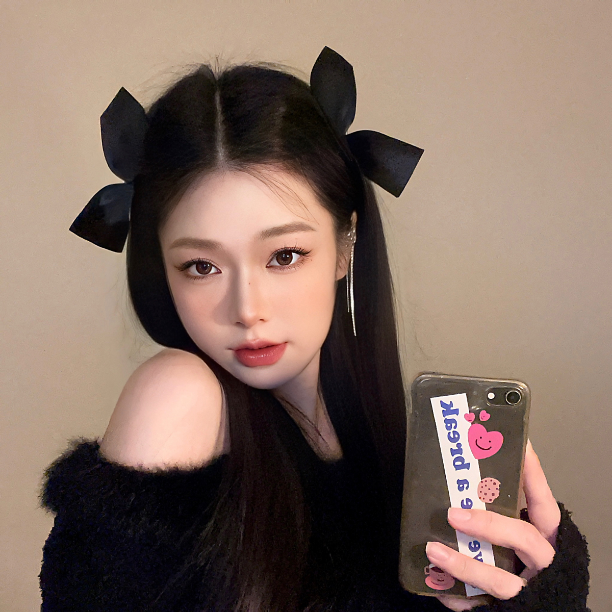 Set kẹp tóc nơ lụa nơ nhung mini xinh xắn