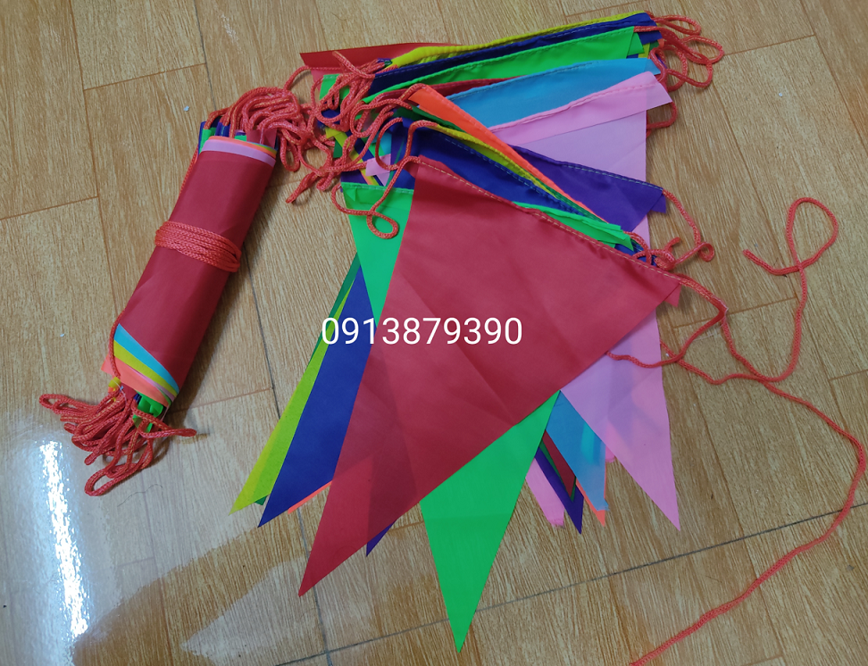 5 cuộn cờ dây tam giác to ( 50m)