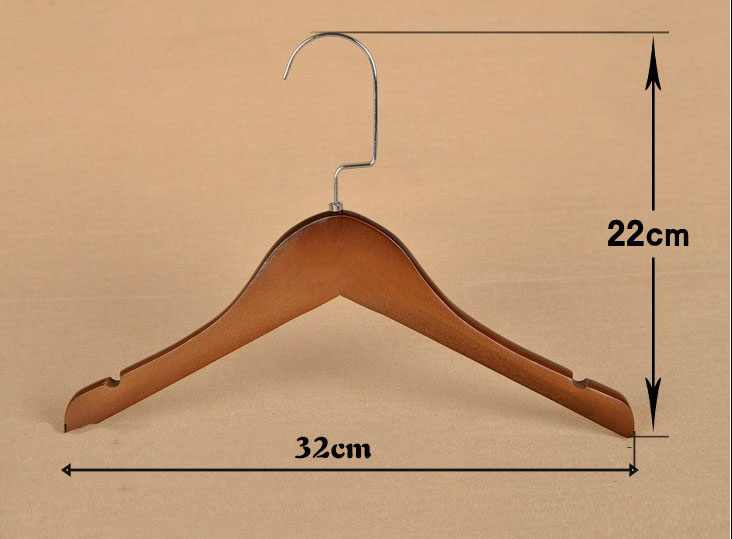 Móc Gỗ Cao Cấp KTN 32cm trẻ em ( Bộ 10 móc )