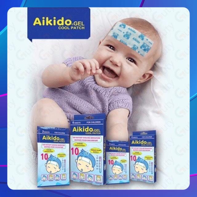 Miếng dán hạ sốt nhanh aikido gel cool patch