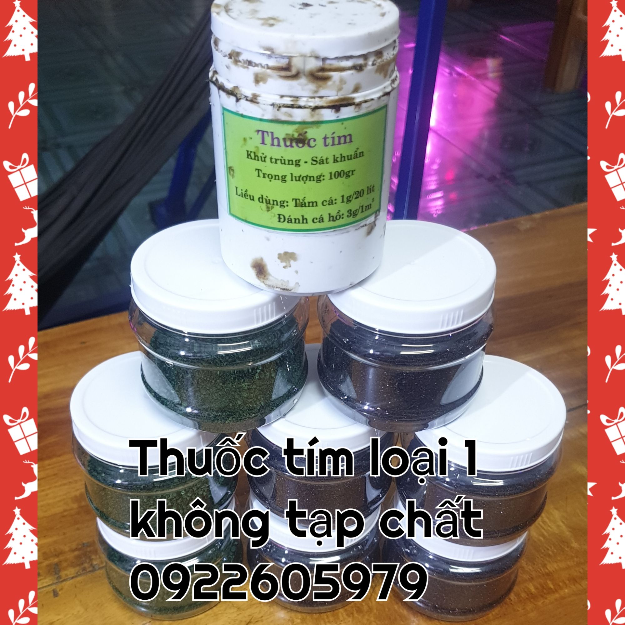 [HCM]tím kmn04-(loại 1 không tạp chất) 100g