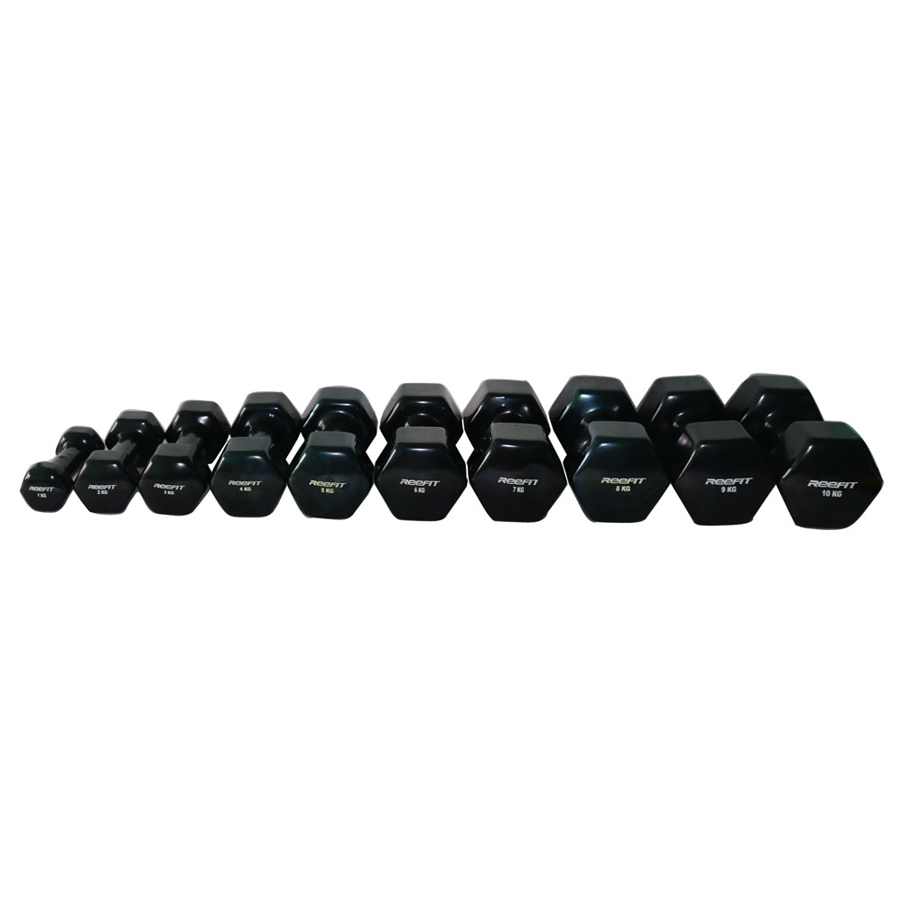 Bộ 2 tạ tay cao su 8kg Reefit (2 tạ 8kg, tổng 16kg)