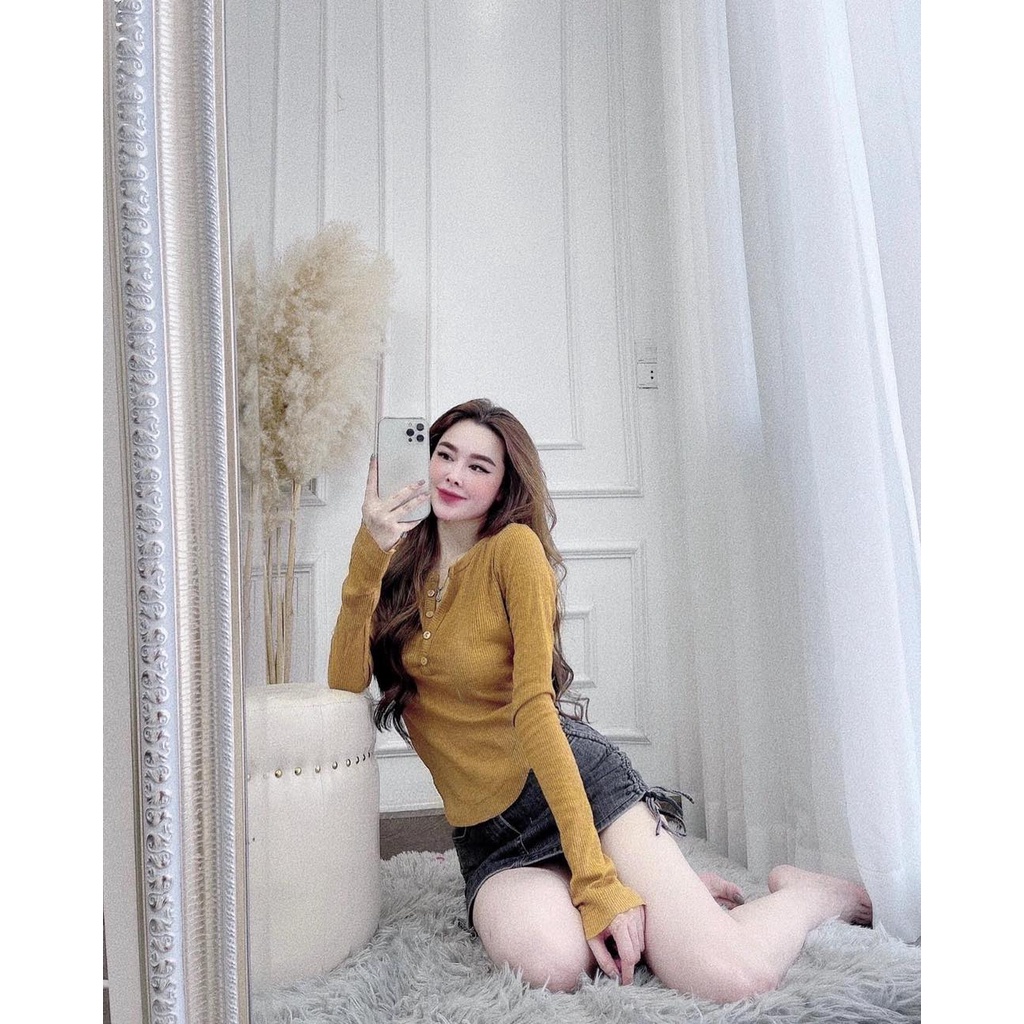 Áo len tăm nữ dáng VẠT BẦU MẪU MỚI