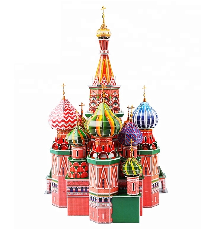 Đồ Chơi Mô Hình Giấy 3D Magic Puzzle: Đền Thánh Vasily Hiển Phúc B568-3 (231 Chi Tiết)