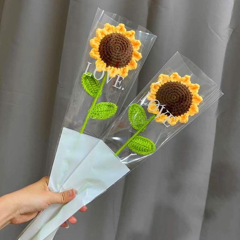 Hoa hướng dương đan len