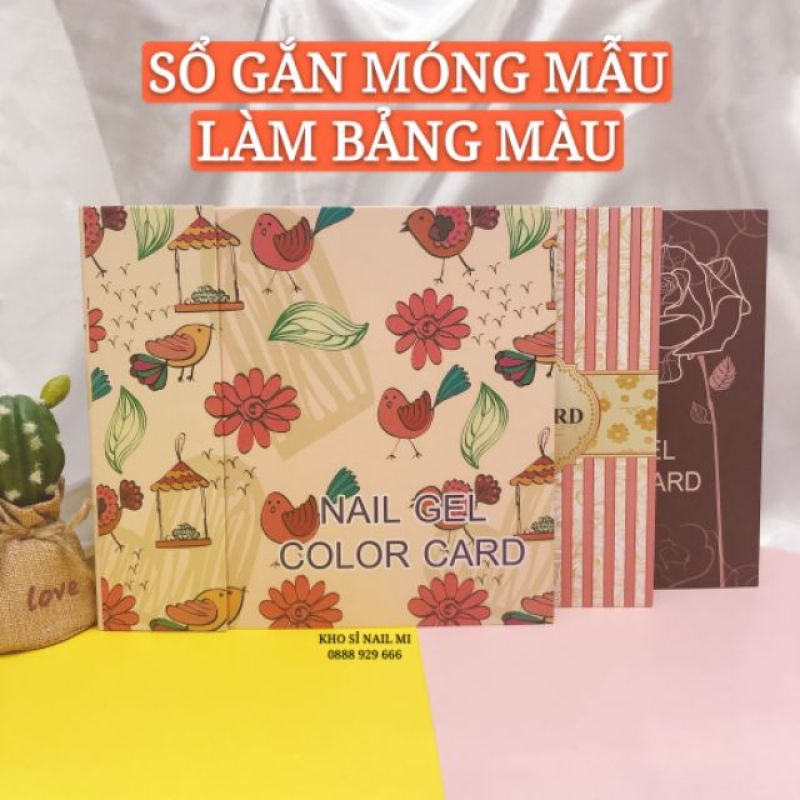 SỔ GẮN MÓNG MẪU LÀM BẢNG MÀU NAIL 120 Ô CHUYÊN DỤNG CHO DÂN LÀM MÓNG giá rẻ
