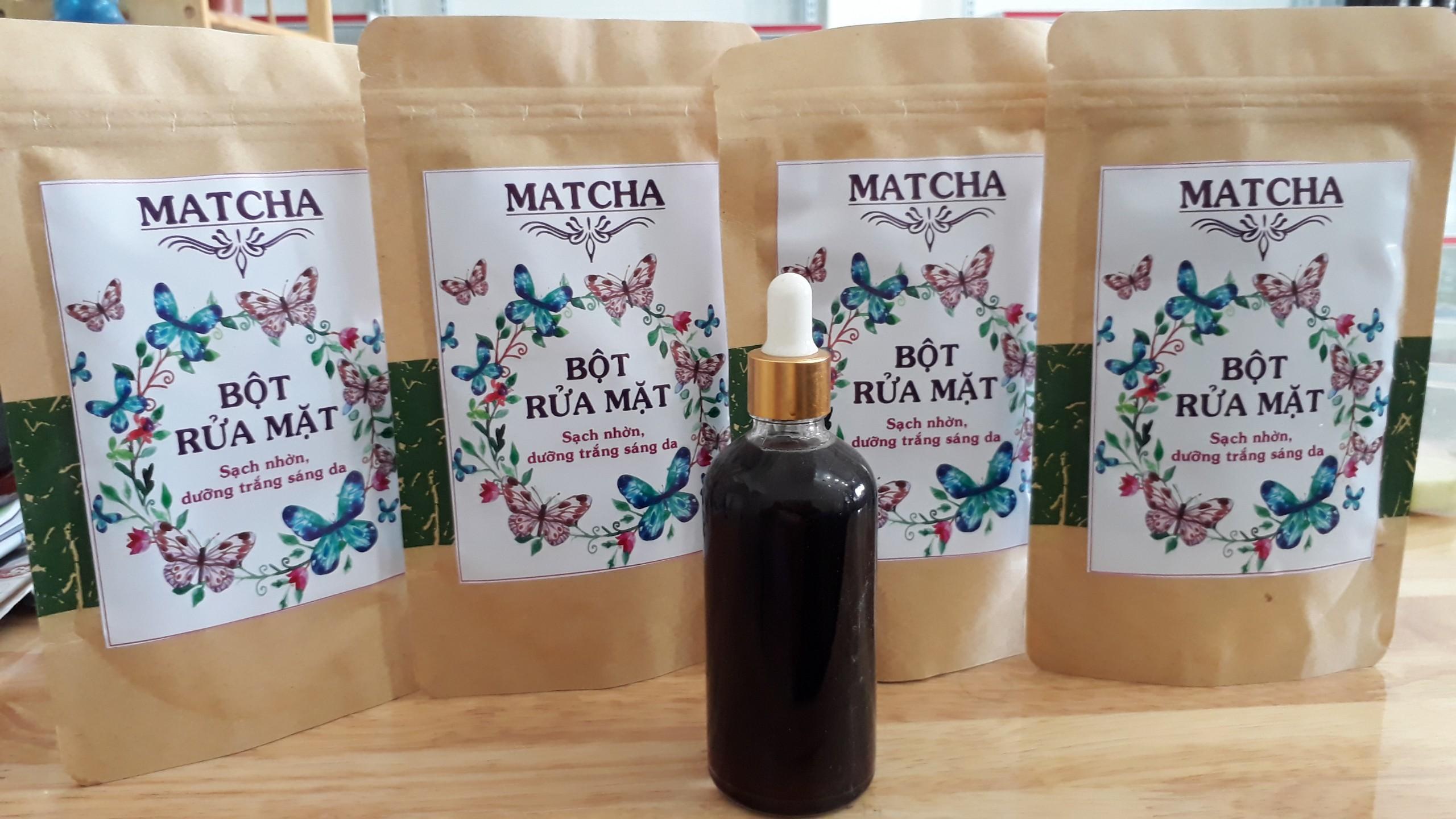 BỘT RỬA MẶT MATCHA Túi zip giấy 100GR