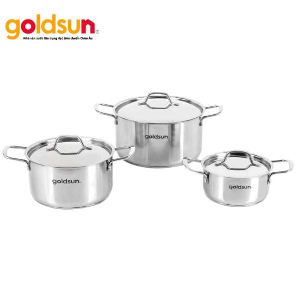 Bộ nồi inox Goldsun GD18-3306SS