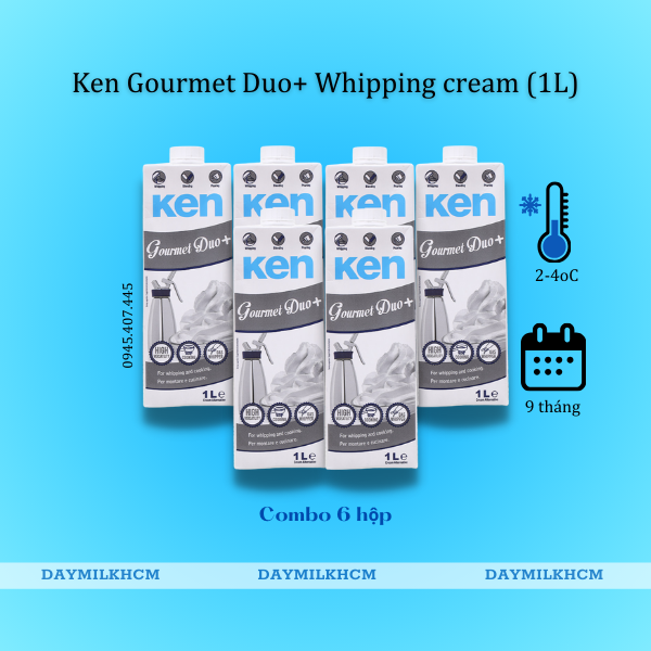 KEM SỮA WHIPPING CREAM KEN 1LIT