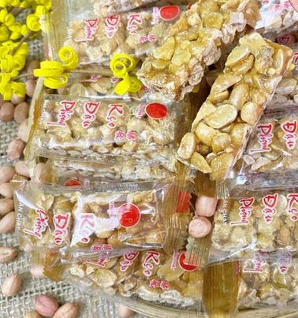 Kẹo đậu phộng thèo lèo - siêu ngon 100g