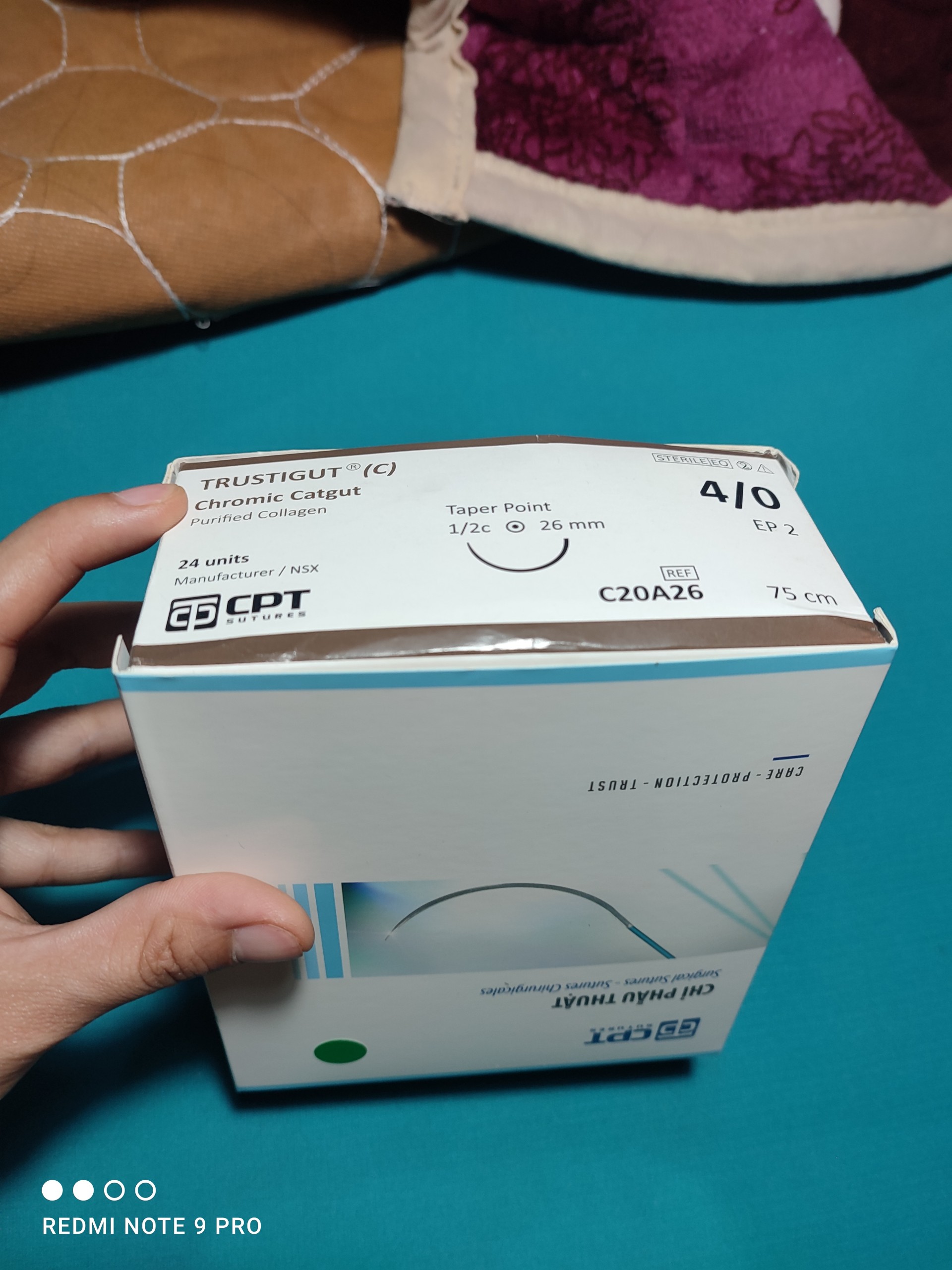 Chỉ catgut dùng cho Cấy Chỉ 4/0 ( 01 tep)