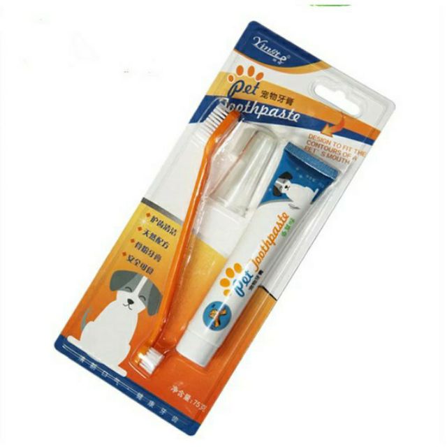 Bộ kem đánh răng Pet joothpaste Phụ Kiện Long Vũ