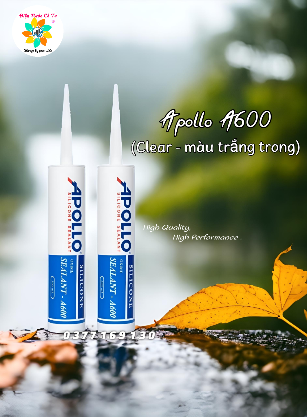 Keo Silicone Apollo A600 màu trắng sữa
