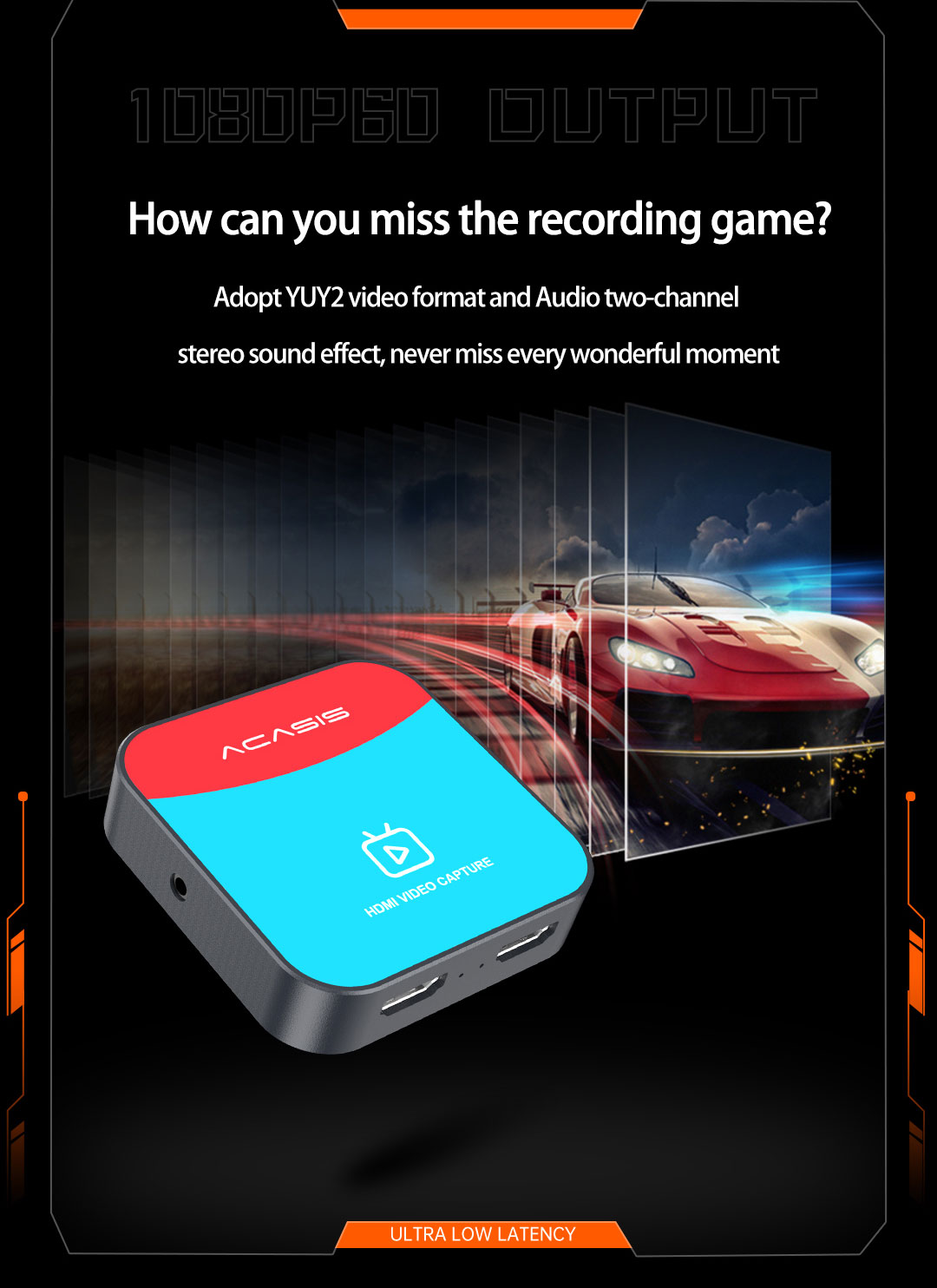 Arcassis HDMI Video Capture Card Game Trò chơi phát sóng trực tiếp Camera chuyên dụng IPad Điện thoại di động chuyển đổi ghi âm NS VC-005