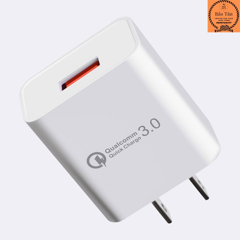 Củ sạc nhanh 3A cho Iphone/Samsung/Xiaomi/Oppo chất lượng cao - SHINSTORE