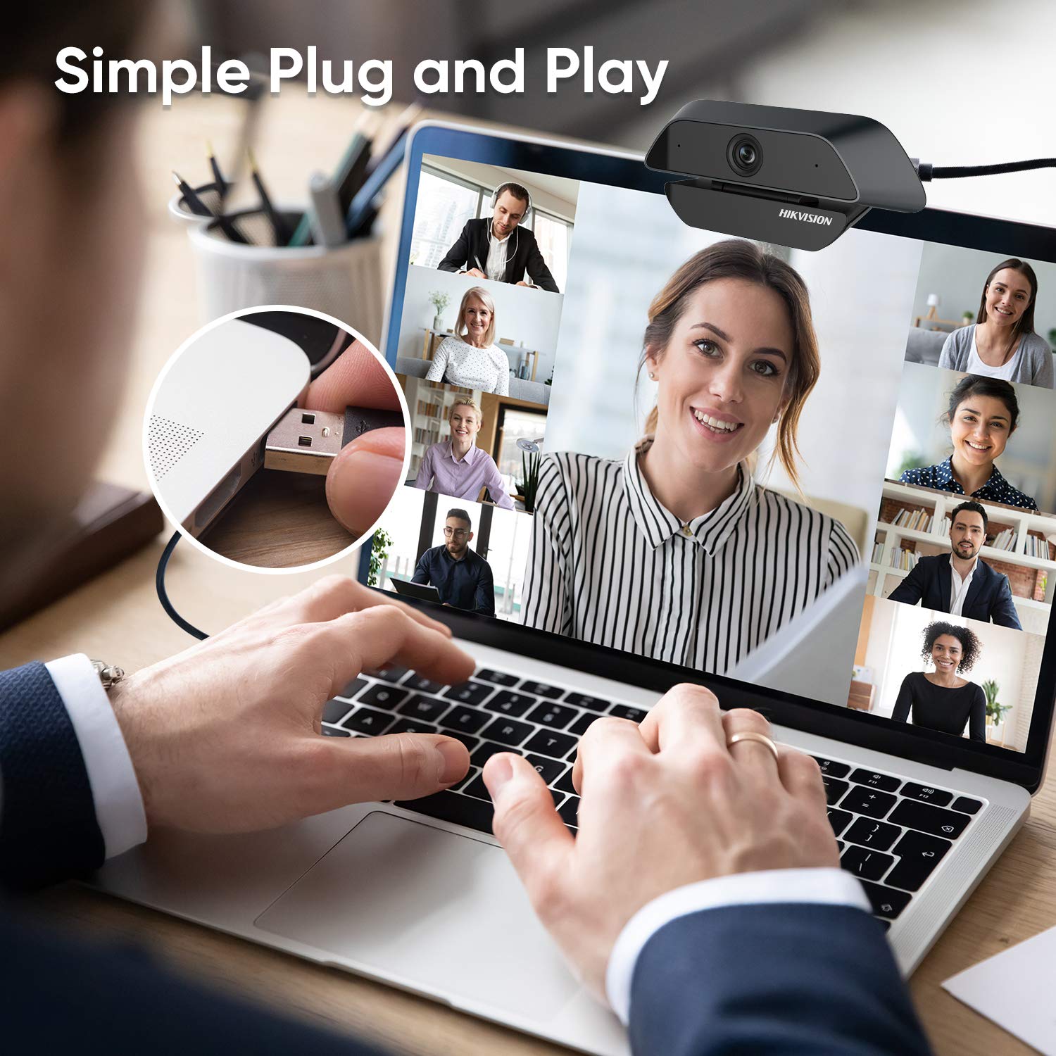Webcam HIKVISION DS-U12 (1920 × 1080) - Hikvision DS-U12i 2Mp Web Camera