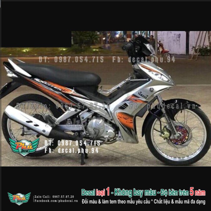 Tem rời ex 2006-2010 cam đen bạc 2 hàng loại 1.