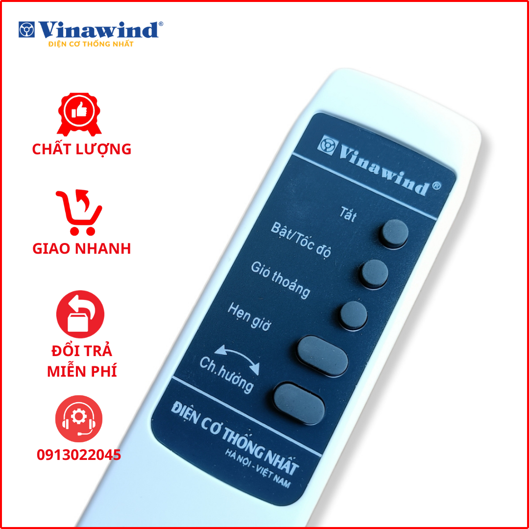 Điều khiển quạt Vinawind - Điện cơ thống nhất.(Loại dài)