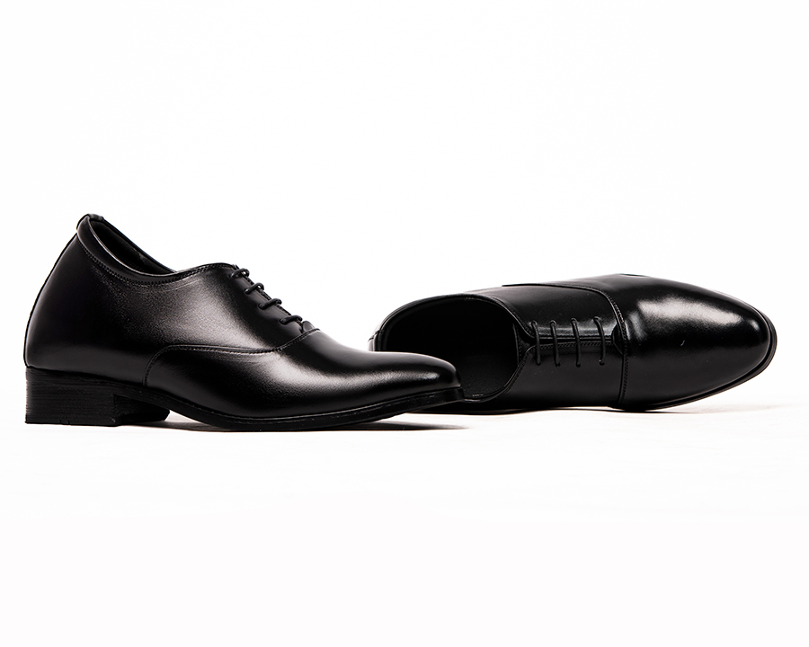 [8cm] men's height increasing shoes T & Tra s1012 black-inside secret High