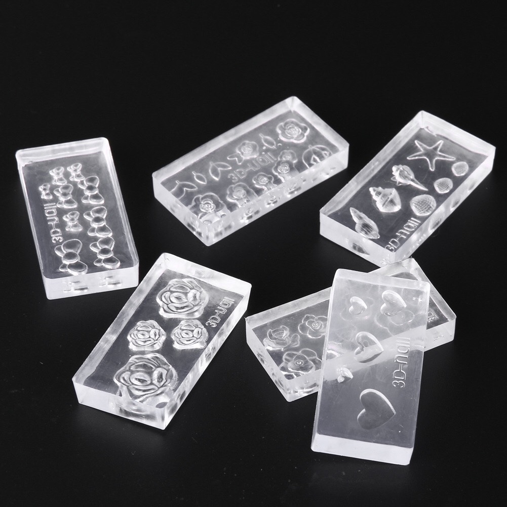 Set 6 Cái Khuôn Hoa Nổi Nail 3d 0469