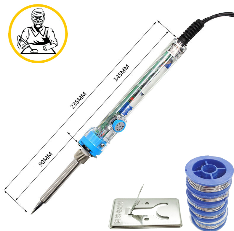 Mỏ hàn chì điều chỉnh nhiệt độ No.907 60W sửa chữa điện tử và Phụ kiện