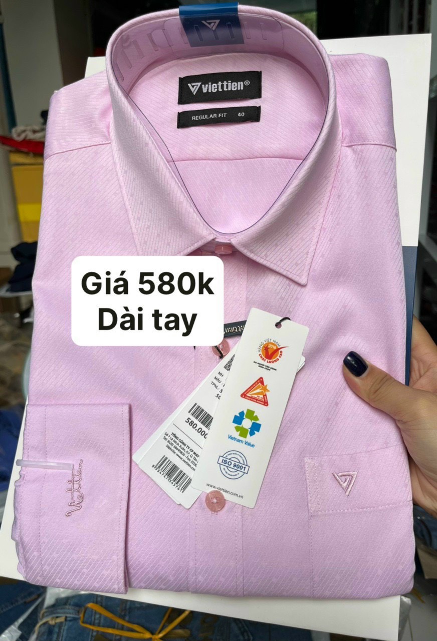 Áo sơ mi việt tiến giá hãng 580k-590k sale đồng giá 260k