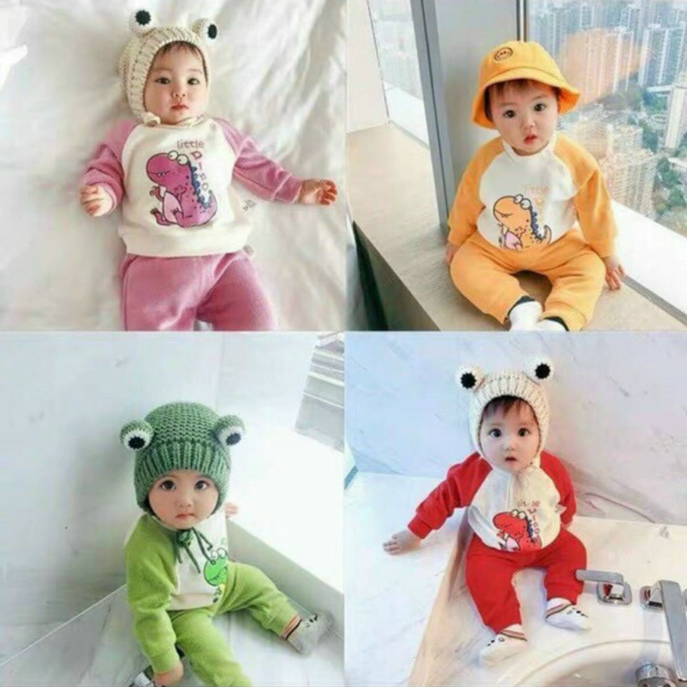 Bộ nỉ khủng long cho bé