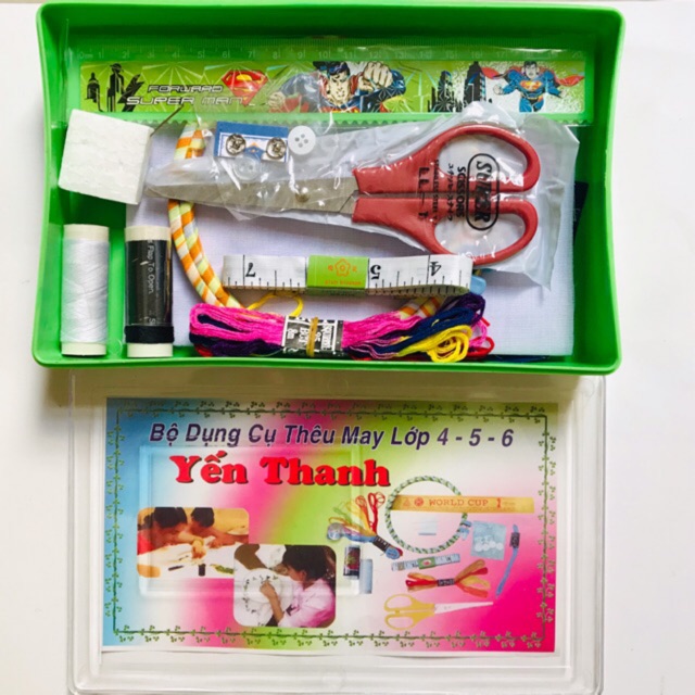 BỘ DỤNG CỤ THÊU MAY LỚP 4, 5, 6