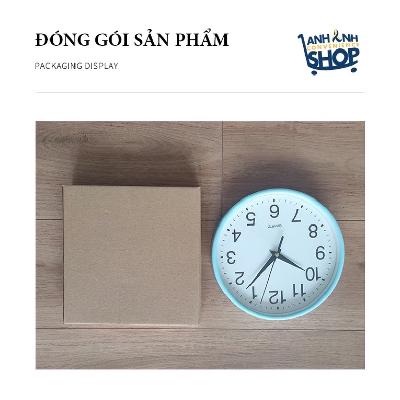 Đồng Hồ Treo Tường QUARTZ Size Nhỏ 20cm