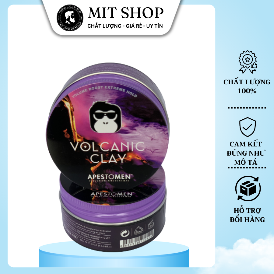 Sáp vuốt tóc VOLCANIC CLAY 80ml - NẮP NHÔM [ẢNH TỰ CHỤP - HÀNG NGON]