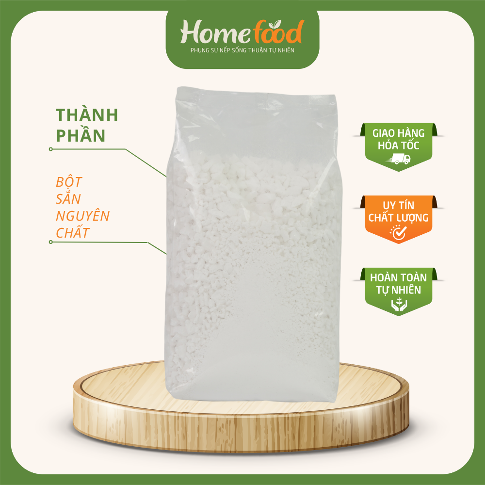 Bột sắn dây sạch Homefood túi 800g