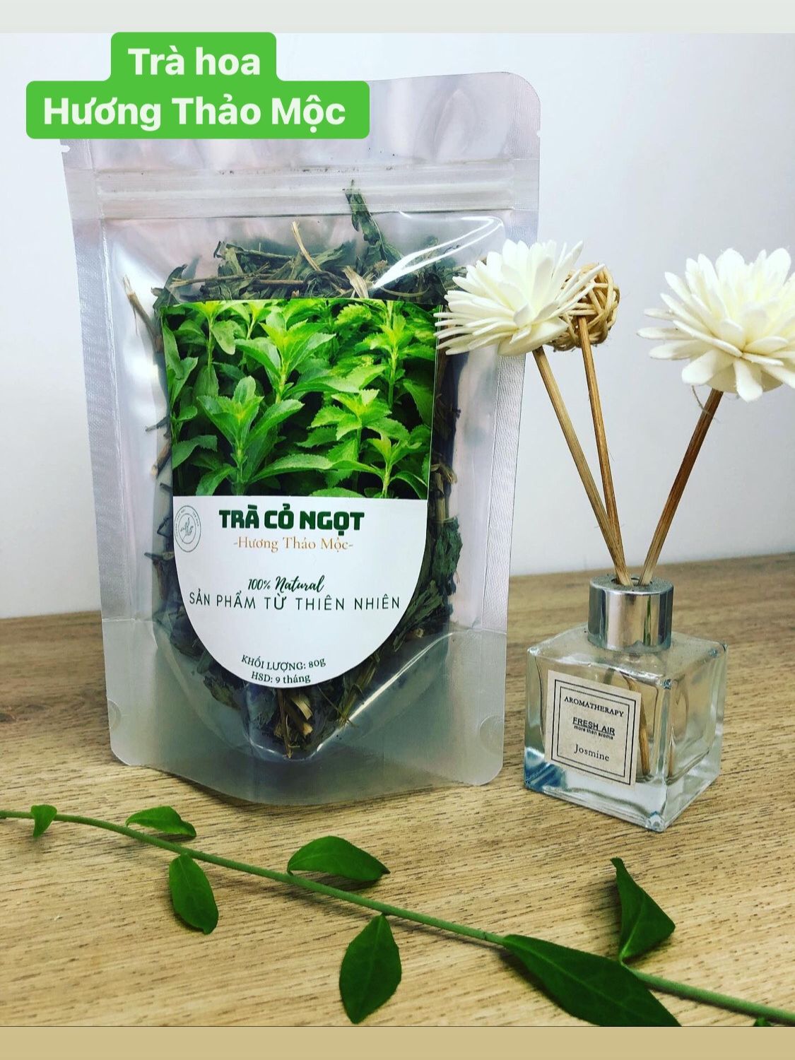 Trà Cỏ Ngọt - Trà Hoa Natural Thảo Mộc