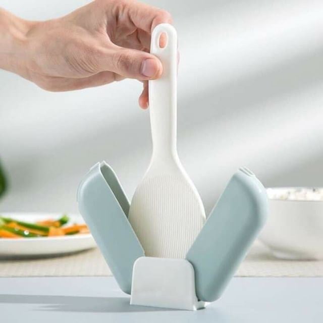 MUÔI XỚI CƠM KÈM KHAY ĐỂ CHÔNG DÍNH